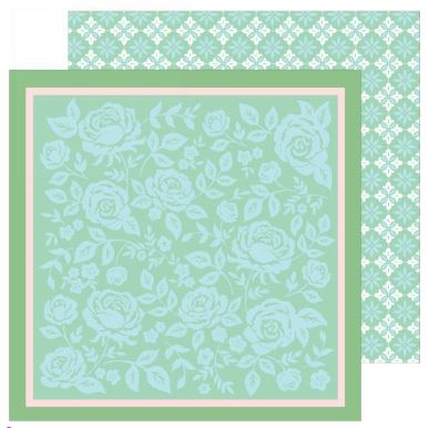 דף קארדסטוק 12&quot; 2388 - FLOWER MARKET - Handkerchief