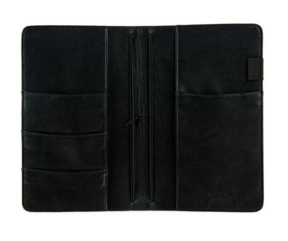 מחברת מידורי למטייל - משובץ שחור וירוק - TRAVELERS NOTEBOOK