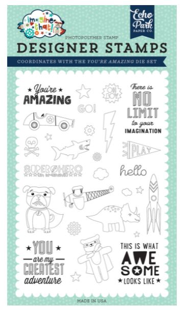 חותמות סיליקון - YOU&#39;RE AMAZING - Designer Stamps