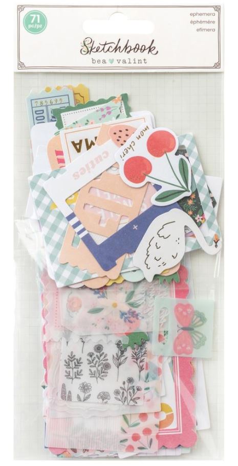 חיתוכי נייר - Bea Valint Sketchbook Ephemera Die-Cuts