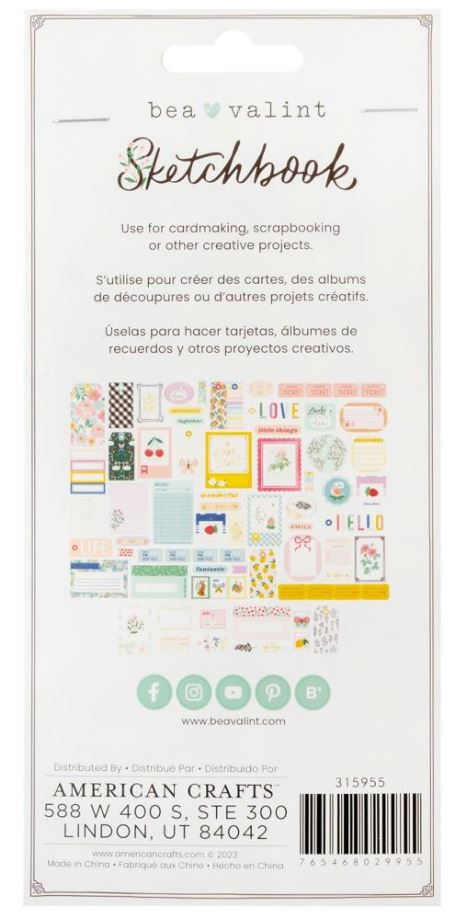 חיתוכי נייר - Bea Valint Sketchbook Ephemera Die-Cuts