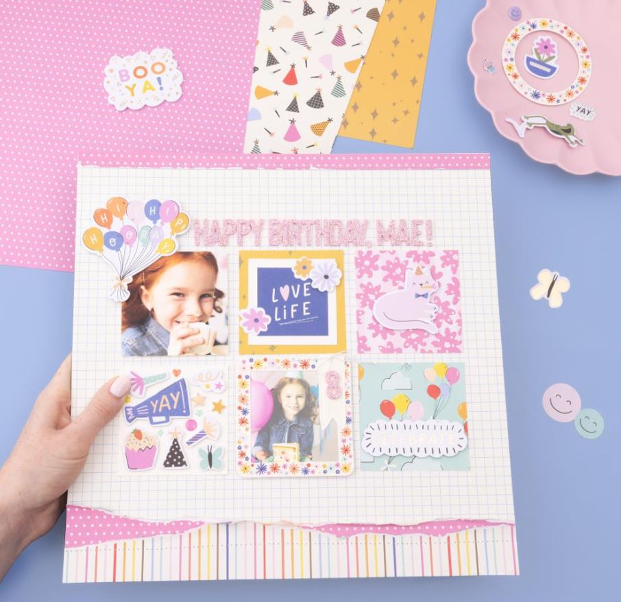 מארז דפי קארדסטוק 12" - American Crafts Paper Pad - Life Of The Party