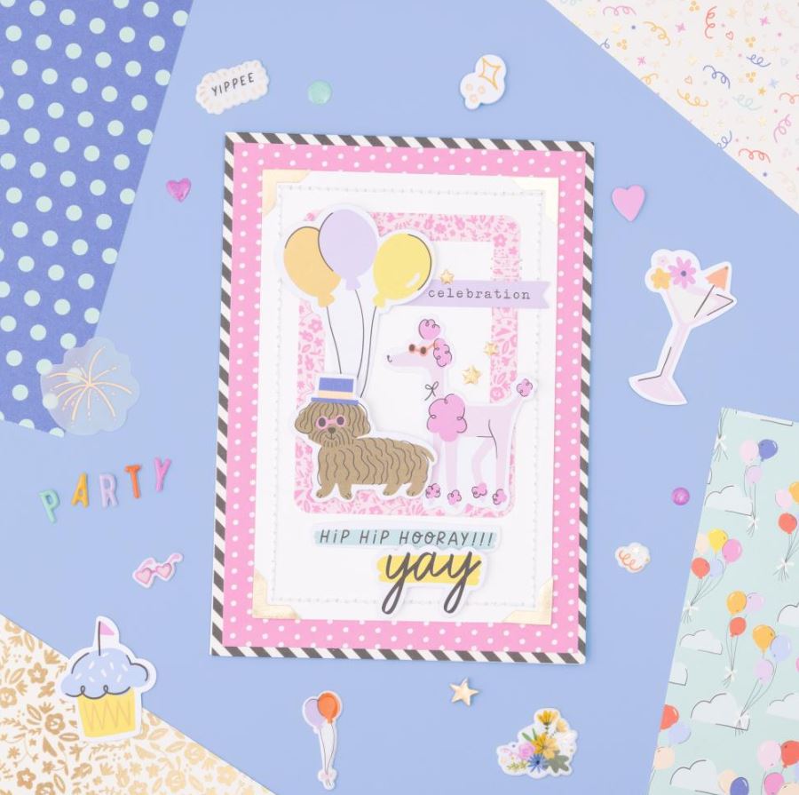 מארז דפי קארדסטוק 12" - American Crafts Paper Pad - Life Of The Party