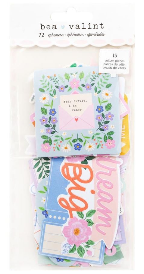 חיתוכי נייר - American Crafts Poppy And Pear Ephemera Die-Cuts