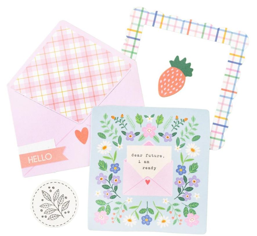 חיתוכי נייר - American Crafts Poppy And Pear Ephemera Die-Cuts