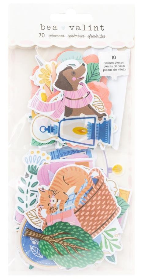 חיתוכי נייר - American Crafts Poppy And Pear Ephemera Die-Cuts