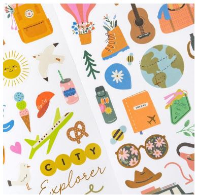 מדבקות קארדסטוק - American Crafts Cardstock Stickers 6"X12" - Coast-to-Coast