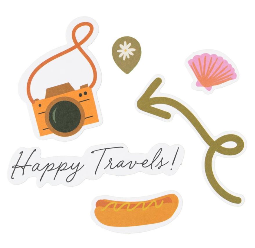 חיתוכי נייר - American Crafts Coast-to-Coast Ephemera Die-Cuts
