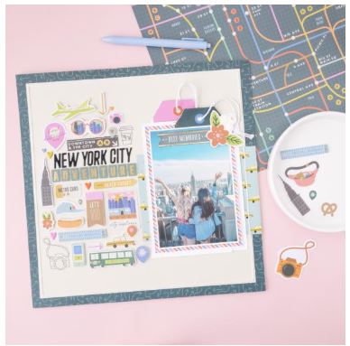 חיתוכי נייר - American Crafts Coast-to-Coast Ephemera Die-Cuts