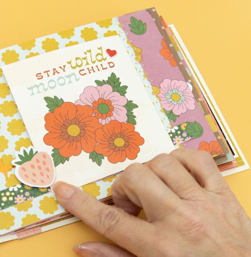 מארז דפי קארדסטוק 12" - Jen Hadfield Groovy Darlin' Single-Sided Paper Pad