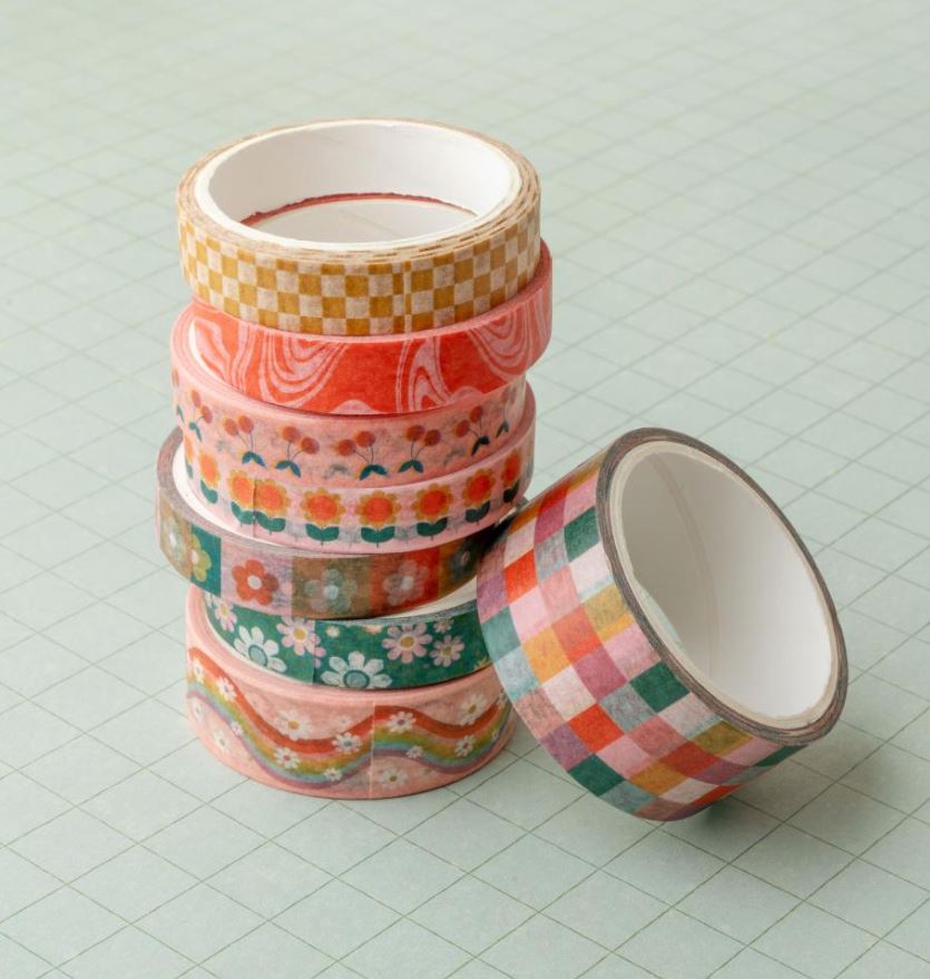 מארז וואשי טייפ - Jen Hadfield Groovy Darlin' Washi Tape