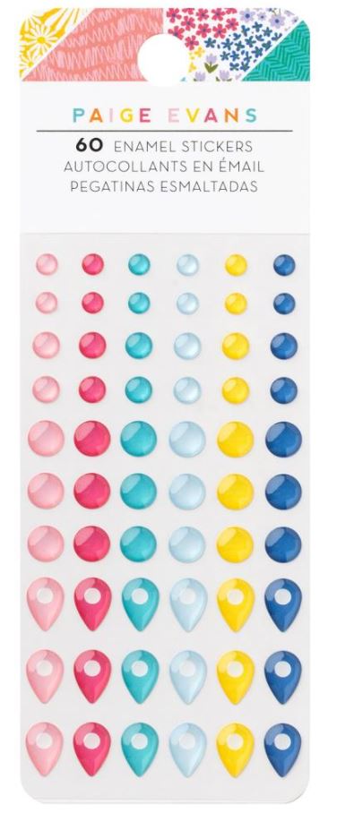 מדבקות אפוקסי - Paige Evans Adventurous Enamel Dots
