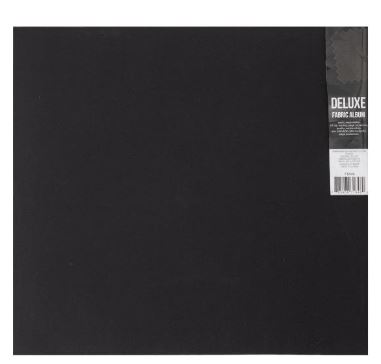 אלבום 12" שחור - Colorbok Post Bound Fabric Album "12