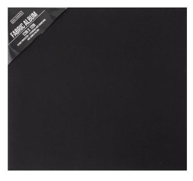 אלבום 12&quot; שחור - Colorbok Post Bound Fabric Album &quot;12
