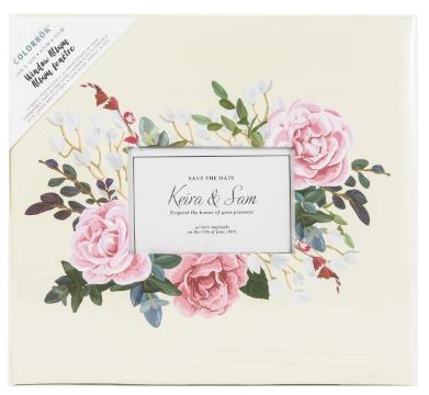 אלבום 12&quot; שמנת פרחוני - Colorbok Post Bound Fabric Album &quot;12