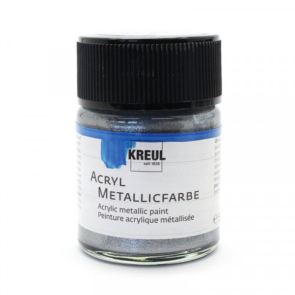 Acryl Metallicfarbe - Silver