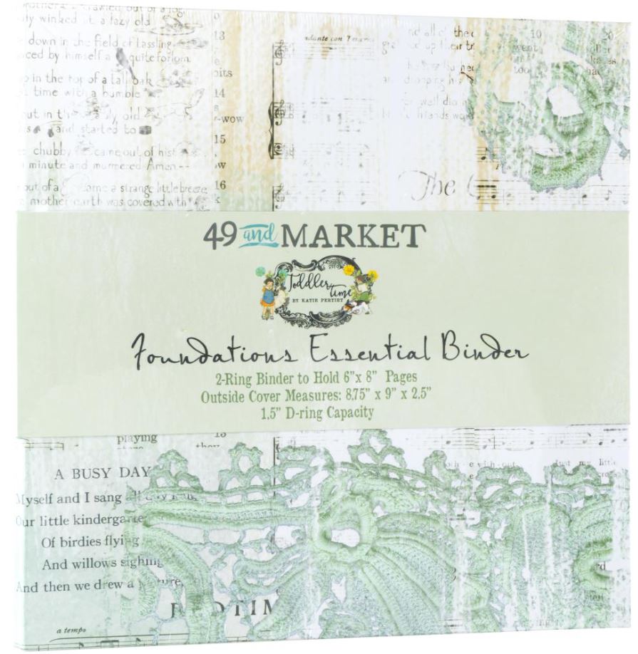 אלבום 8" * 6" -  49And Market Foundations Binder - Toddler Time Mint