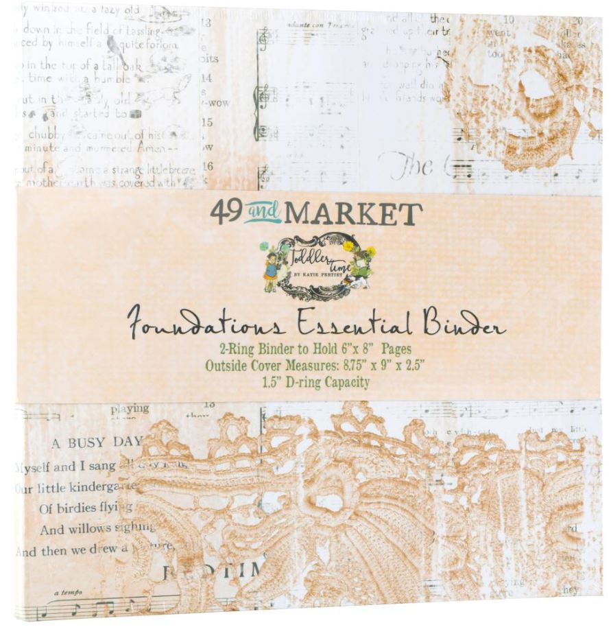 אלבום 8" * 6" - 49And Market Foundations Binder - Toddler Time Coral