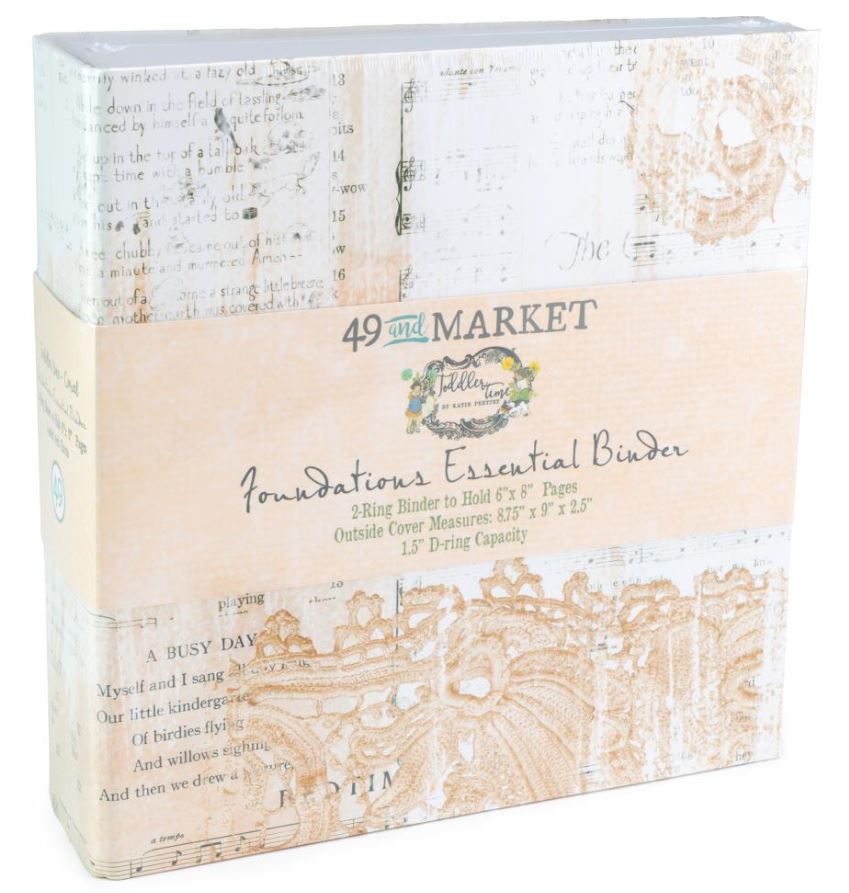 אלבום 8&quot; * 6&quot; - 49And Market Foundations Binder - Toddler Time Coral