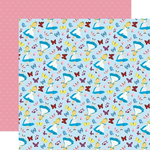דף קארדסטוק2137- Alice In Wonderland No. 2 - Alice