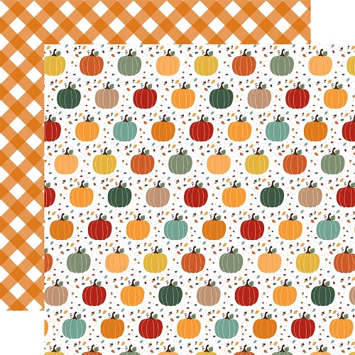 דף קארדסטוק 2114- Happy Fall - Pumpkin Spice