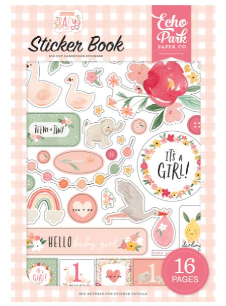 ספר מדבקות - WELCOME BABY GIRL - Sticker Book
