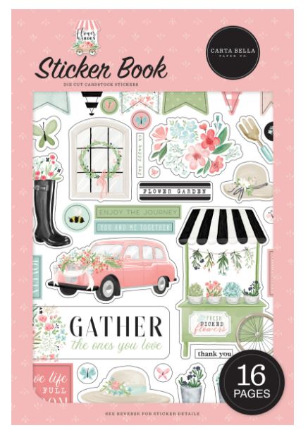 ספר מדבקות - FLOWER GARDEN - Sticker Book
