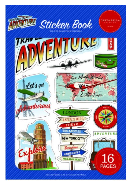 ספר מדבקות - OUR TRAVEL ADVENTURE - Sticker Book