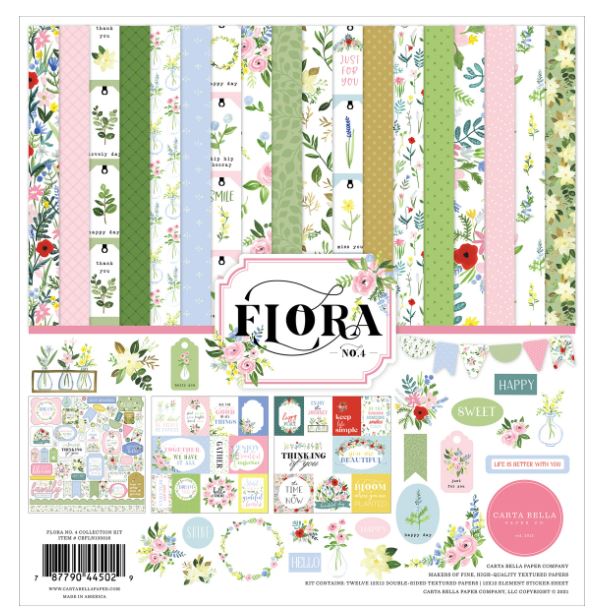 מארז קארדסטוק 12&quot; קיט שלם - FLORA No.4 Collection Kit
