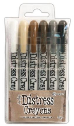 סט טושים -  Tim Holtz Distress Crayon Set #03