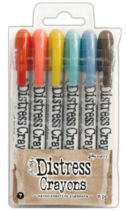 סט טושים - Tim Holtz Distress Crayon Set #07