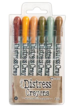 סט צבעי קריון - Tim Holtz Distress Crayon Set #10