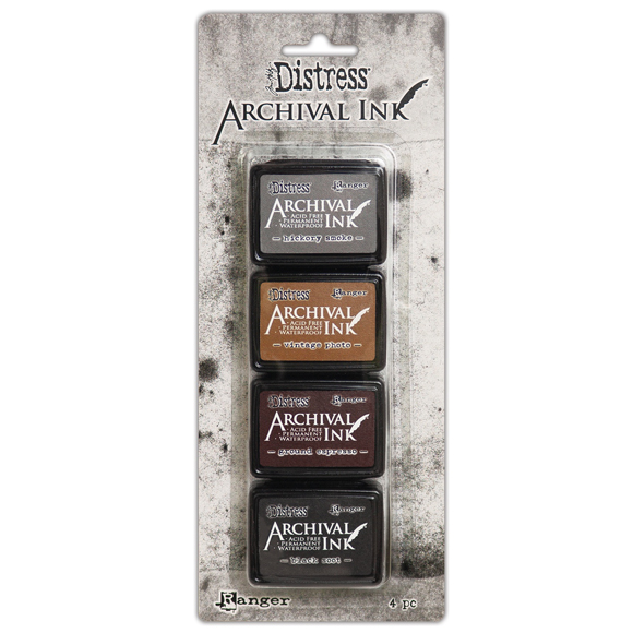 סט דיו דיסטרס - Tim Holtz Distress Archival Mini Ink Kit 3