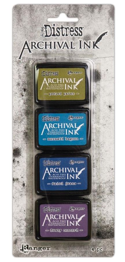 סט דיו דיסטרס - Tim Holtz Distress Archival Mini Ink Kit 2