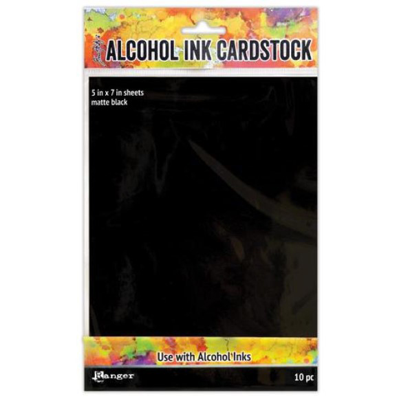 מארז דפים - Alcohol Ink Cardstock Matte Black