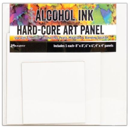 מארז לוחות - Tim Holtz Alcohol Ink Hard Core Art Panel 3/Pkg
