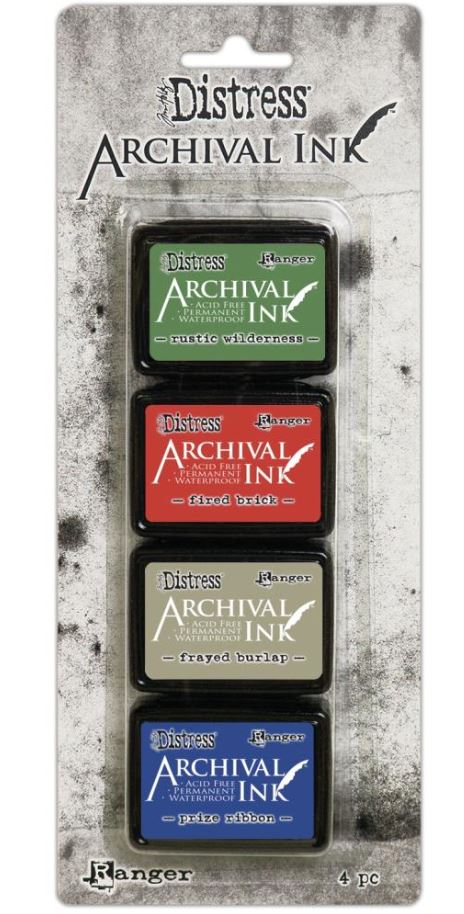 סט דיו דיסטרס - Tim Holtz Distress Archival Mini Ink Kit 6