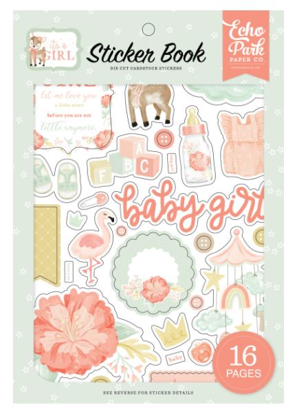 ספר מדבקות -  IT'S A GIRL Sticker Book