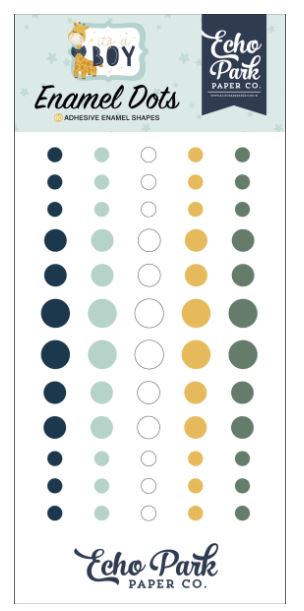 מדבקות אפוקסי - IT&#39;S A BOY - Enamel Dots