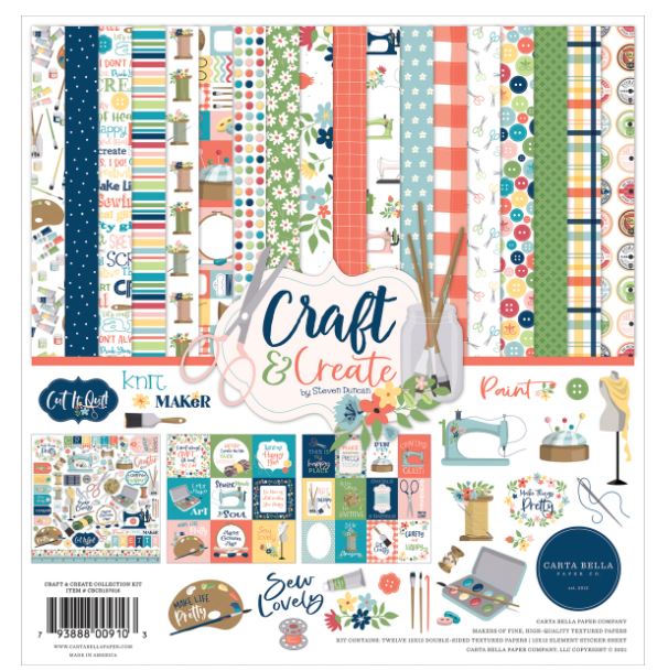 מארז קארדסטוק 12&quot; קיט שלם - CRAFT&amp;CREATE Collection Kit