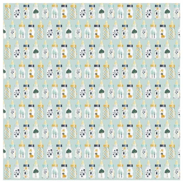 דף קארדסטוק 12" 2366 - IT'S A BOY - Boy Baby Bottles