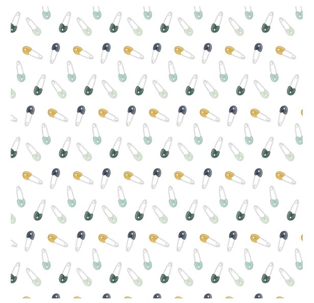 דף קארדסטוק 12" 2370 - IT'S A BOY - Diaper Pins