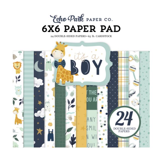 מארז קארדסטוק 6&quot; - IT&#39;S A BOY - 6X6 Paper Pad