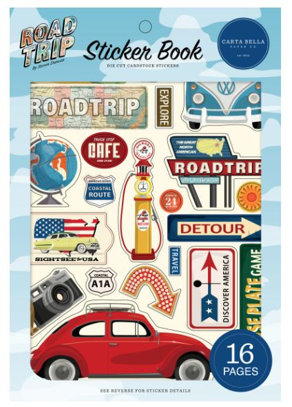 ספר מדבקות - ROAD TRIP - Sticker Book