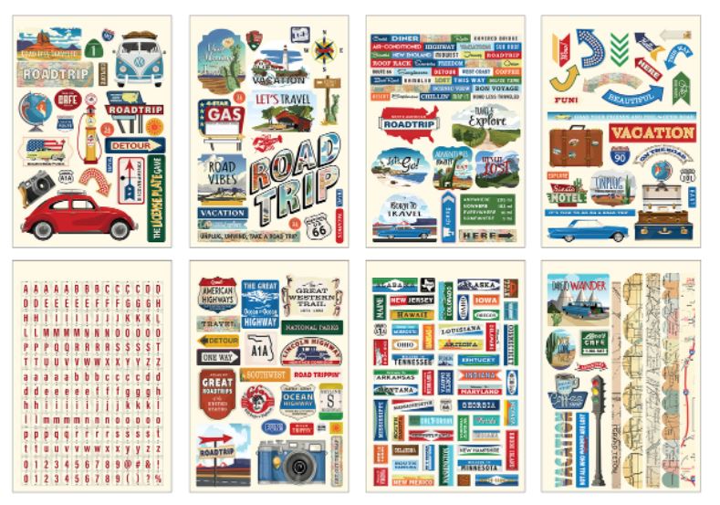 ספר מדבקות - ROAD TRIP - Sticker Book