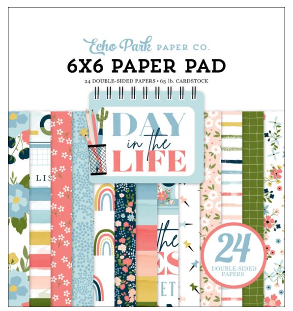 מארז קארדסטוק 6&quot; - DAY IN THE LIFE - 6X6 Paper Pad