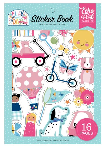 ספר מדבקות - PLAY ALL DAY GIRL - Sticker Book