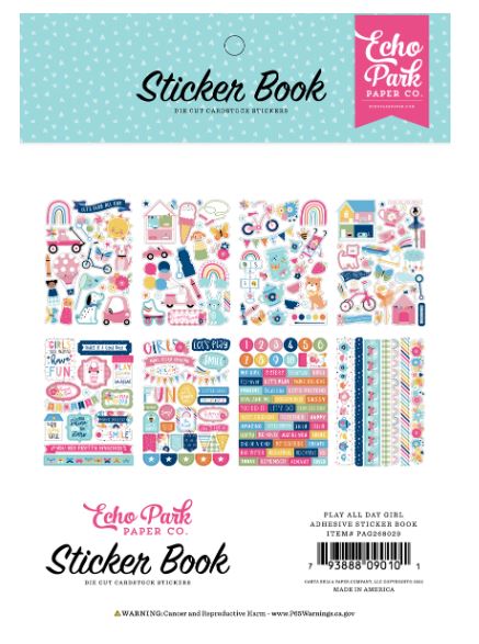 ספר מדבקות - PLAY ALL DAY GIRL - Sticker Book