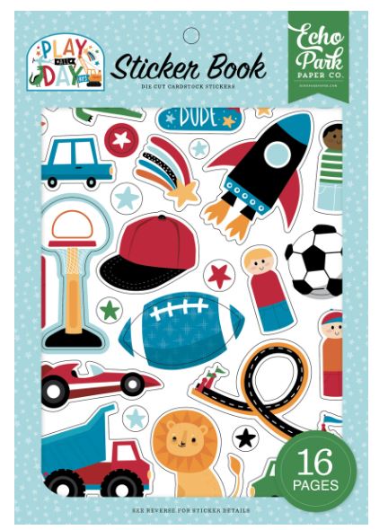 ספר מדבקות - PLAY ALL DAY BOY - Sticker Book