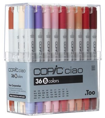מארז 36 טושי קופיק - Copic Ciao - 36 B colors